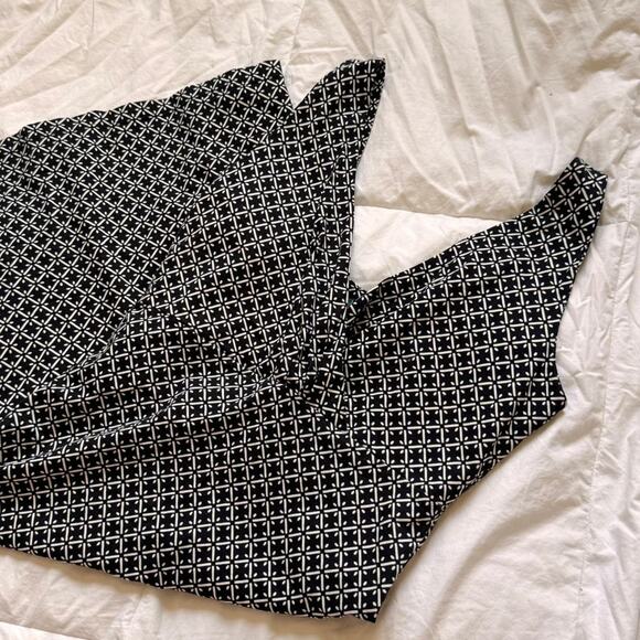 Louie et Lucie Sleeveless funky pattern midi shift dress sz med geometric - Picture 7 of 8